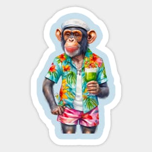 Vacation chimp Sticker